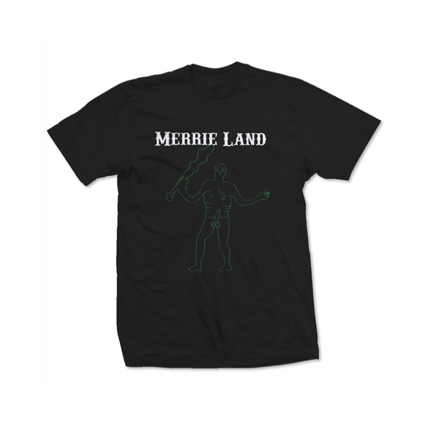 Merrie Land Black T-Shirt (Green Giant) | The Good The Bad And The